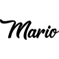 Preview: Mario - Schriftzug aus Buchenholz