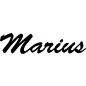 Preview: Marius - Schriftzug aus Buchenholz
