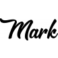 Preview: Mark - Schriftzug aus Buchenholz