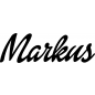 Preview: Markus - Schriftzug aus Buchenholz
