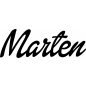 Preview: Marten - Schriftzug aus Buchenholz