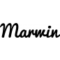 Preview: Marwin - Schriftzug aus Buchenholz