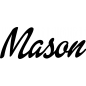 Preview: Mason - Schriftzug aus Buchenholz
