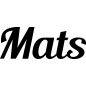 Preview: Mats - Schriftzug aus Buchenholz