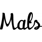 Preview: Mats - Schriftzug aus Buchenholz