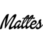 Preview: Mattes - Schriftzug aus Buchenholz
