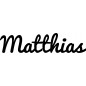 Preview: Matthias - Schriftzug aus Buchenholz
