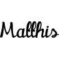Preview: Matthis - Schriftzug aus Buchenholz