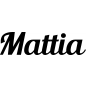 Preview: Mattia - Schriftzug aus Buchenholz