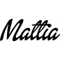 Preview: Mattia - Schriftzug aus Buchenholz