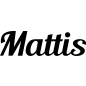 Preview: Mattis - Schriftzug aus Buchenholz
