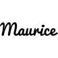 Preview: Maurice - Schriftzug aus Buchenholz