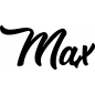 Preview: Max - Schriftzug aus Buchenholz