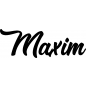 Preview: Maxim - Schriftzug aus Buchenholz