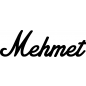 Preview: Mehmet - Schriftzug aus Buchenholz