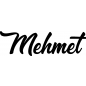 Preview: Mehmet - Schriftzug aus Buchenholz