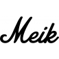 Preview: Meik - Schriftzug aus Buchenholz