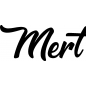 Preview: Mert - Schriftzug aus Buchenholz