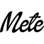 Preview: Mete - Schriftzug aus Buchenholz
