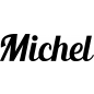 Preview: Michel - Schriftzug aus Buchenholz