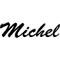 Preview: Michel - Schriftzug aus Buchenholz