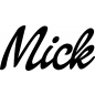 Preview: Mick - Schriftzug aus Buchenholz