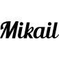 Preview: Mikail - Schriftzug aus Buchenholz