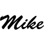 Preview: Mike - Schriftzug aus Buchenholz