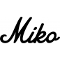 Preview: Miko - Schriftzug aus Buchenholz