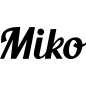 Preview: Miko - Schriftzug aus Buchenholz