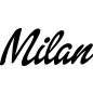 Preview: Milan - Schriftzug aus Buchenholz