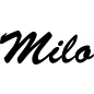 Preview: Milo - Schriftzug aus Buchenholz