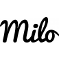 Preview: Milo - Schriftzug aus Buchenholz