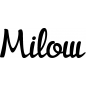 Preview: Milow - Schriftzug aus Buchenholz
