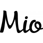 Preview: Mio - Schriftzug aus Buchenholz