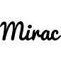Preview: Mirac - Schriftzug aus Buchenholz
