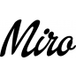 Preview: Miro - Schriftzug aus Buchenholz