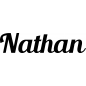 Preview: Nathan - Schriftzug aus Buchenholz