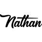 Preview: Nathan - Schriftzug aus Buchenholz