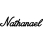 Preview: Nathanael - Schriftzug aus Buchenholz