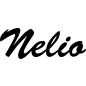 Preview: Nelio - Schriftzug aus Buchenholz