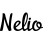 Preview: Nelio - Schriftzug aus Buchenholz