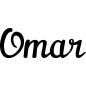 Preview: Omar - Schriftzug aus Buchenholz
