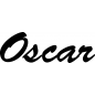 Preview: Oscar - Schriftzug aus Buchenholz
