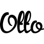Mobile Preview: Otto - Schriftzug aus Buchenholz
