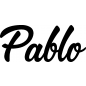 Preview: Pablo - Schriftzug aus Buchenholz