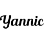 Mobile Preview: Yannic - Schriftzug aus Buchenholz