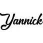 Preview: Yannick - Schriftzug aus Buchenholz