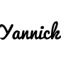 Preview: Yannick - Schriftzug aus Buchenholz