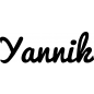 Mobile Preview: Yannik - Schriftzug aus Buchenholz